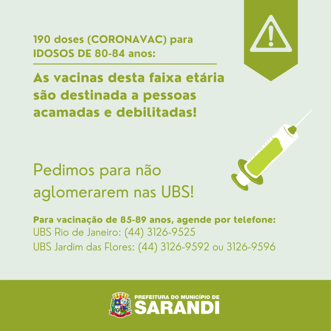 Informativo vacinação covid-19